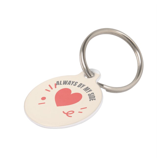 Médaille personnalisée pour animaux de compagnie – (Côté )