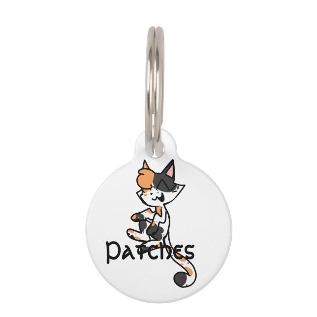 Médaille personnalisée pour chat calicot (Devant)