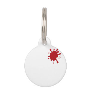 Médaille pour animal de compagnie ronde Splash Rou