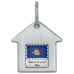 Médaille pour animaux avec le drapeau de la ville 