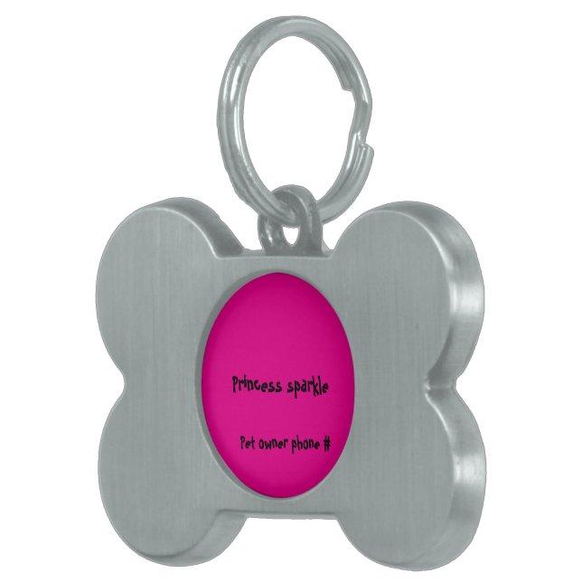 Médaille pour chien personnalisée avec étincelles (Devant droit)