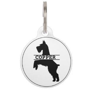 Médaille ronde personnalisée pour Schnauzer