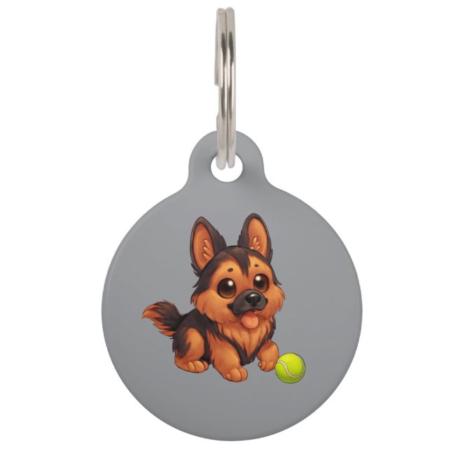 Médaille Ronde pour Animal de Compagnie (Devant)