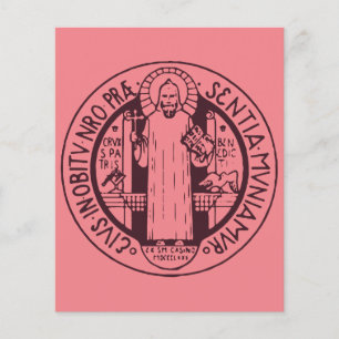 Médaille Symbole d'Art Minimaliste Saint Benoît