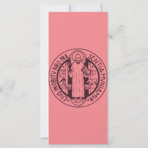 Médaille Symbole de Saint Benoît Minimaliste Art