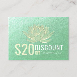 Médaille YOGA Coupon Coupon Loyalty Gold Lotus