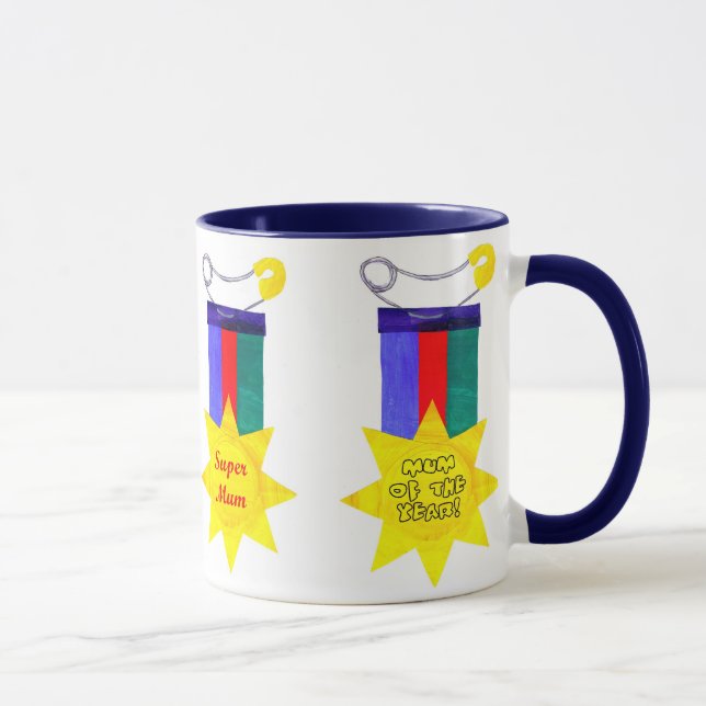 'Médailles de la mère' Ringer Mug (Droite)