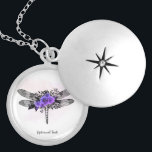 Médaillon Avec Fermoir *~* Black Dragonfly Purple Roses<br><div class="desc">LACE EN PLAQUE D'ARGENT - Collier privé pendant que vous gardez vos intentions proches de votre coeur. Intention Bijoux - Apaisant Calmant à distance énergie chargée BIJOUX AVEC INTENTION (R) Fixer une intention de manière positive comme " Je suis ... ... ". L'énergie vous aidera dans les Transformations positives. Quand...</div>