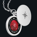 Médaillon Avec Fermoir Élégante célébration du 36e anniversaire du Mariag<br><div class="desc">Commémorez le 36ème anniversaire du mariage avec cet élégant emplacement! Un lettrage blanc élégant sur un arrière - plan rose rouge romantique ajoute une touche mémorable pour cette occasion spéciale et cette étape extraordinaire. Customisez avec les noms du couple heureux, et les dates de leur anniversaire rose. Design © W.H....</div>
