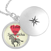 Je t'aime zèbre personnalisé