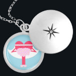 Médaillon Avec Fermoir Mariage du coeur<br><div class="desc">Ce lieu fantaisiste célèbre ce jour spécial où la mariée donnera son coeur au marié. Fait un beau cadeau de douche nuptiale. Travail original; © Sharon Lee Hudson. Tous droits réservés.</div>