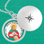 Médaillon Avec Fermoir St. Luke, Médecin bien-aimé (RLS 08; MedVers.)<br><div class="desc">Avant d’être évangéliste, St. Luke était médecin, peut-être un médecin de navire. Grec de naissance, il était un héritage de formation médicale incomparable dans le monde antique. Selon le mythe grec, Asclepius, fils d'Apollon, a été le premier médecin et, jusqu'à ce jour, le bâton d'Asclepius est un symbole universel pour...</div>