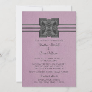 Médaillon Lilac Invitation au mariage frontalier
