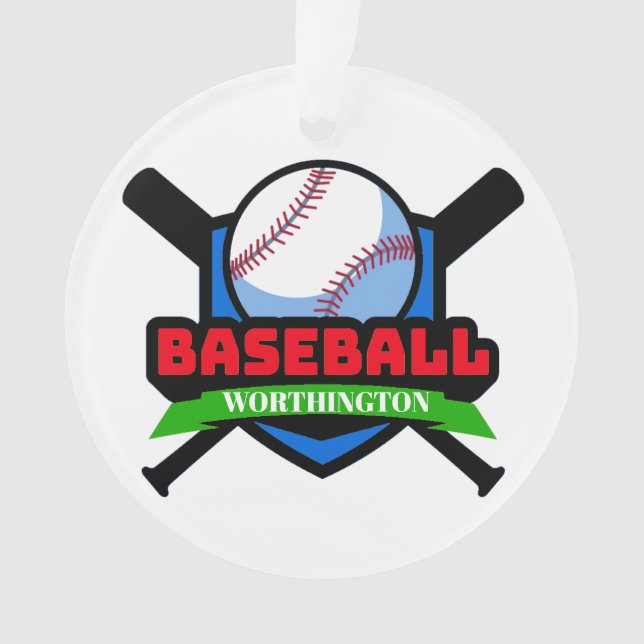 Médaillon Ornement Baseball (devant)