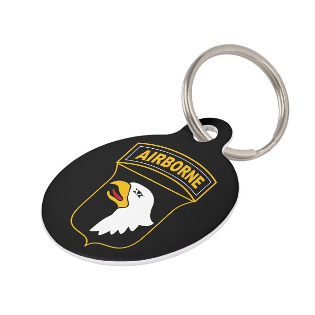 Médaillon Pour Animaux 101e division aéroportée Vétéran militaire (Côté )