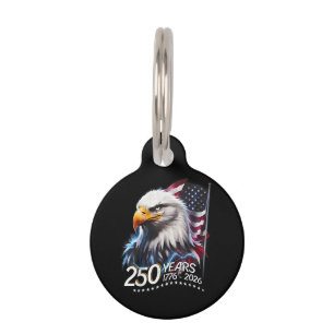 Médaillon Pour Animaux 250 ans 250e anniversaire patriotique américain US