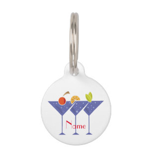 Médaillon Pour Animaux 3 cocktails Martini Thunder_Cove