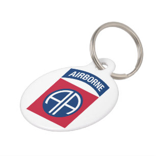 Médaillon Pour Animaux 82e division aéroportée Insignia