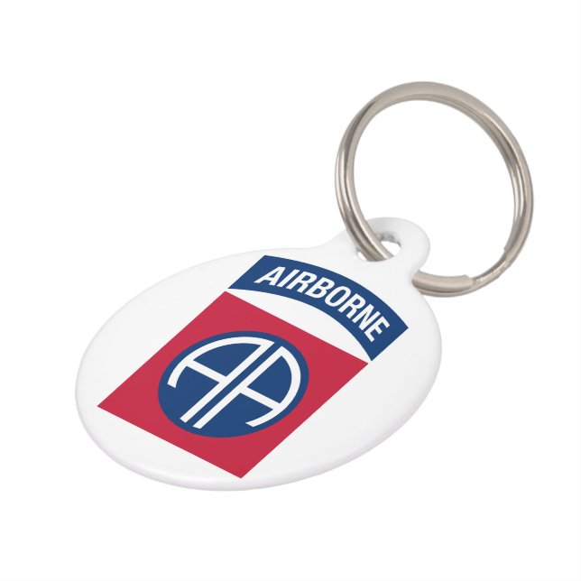 Médaillon Pour Animaux 82e division aéroportée Insignia (Côté )