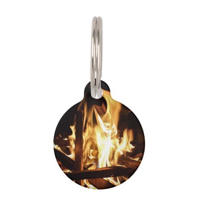 Médaillon Pour Animaux A travers les flammes (Devant)