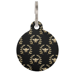 Médaillon Pour Animaux Abeille d'or