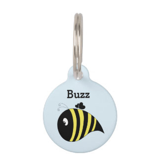 Médaillon Pour Animaux Abeille Trapue