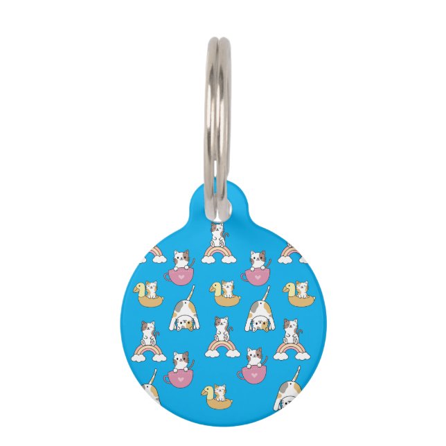 Médaillon Pour Animaux Adorable Kitty Cats (Devant)