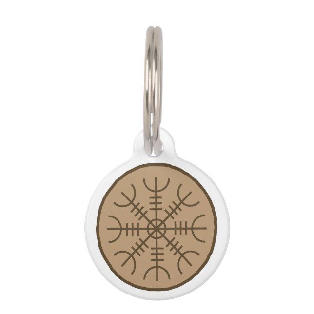 Médaillon Pour Animaux Aegishjlamr Stave Sigil (Devant)