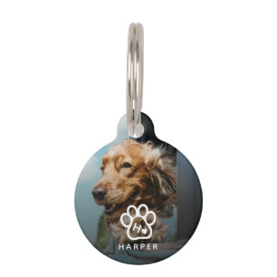 Médaillon Pour Animaux Ajoutez Votre Propre Photo Chiens Animaux Monogram