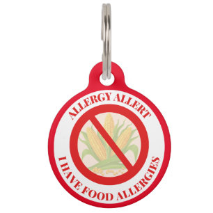 Médaillon Pour Animaux Alerte d'allergie pour animaux de compagnie I have
