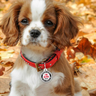 Médaillon Pour Animaux Alerte Médicale pour Animal de Compagnie Aveugle N