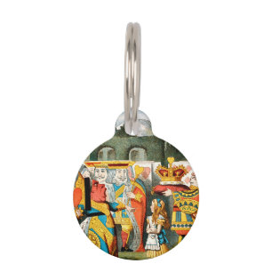 Médaillon Pour Animaux Alice Aventures au Pays des Merveilles Reine de Cœ