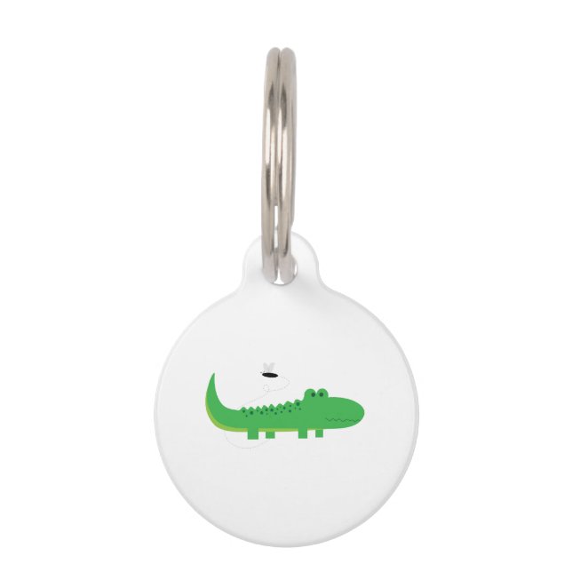 Médaillon Pour Animaux Alligator (Devant)
