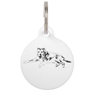 Médaillon Pour Animaux Ami Visible, Cœur Clair