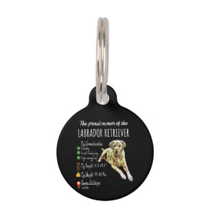 Médaillon Pour Animaux Amoureux des chiens Le propriétaire fier de Labr
