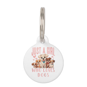 Médaillon Pour Animaux Amusant Chiot Mignon Amoureux Des Chiens - Juste U