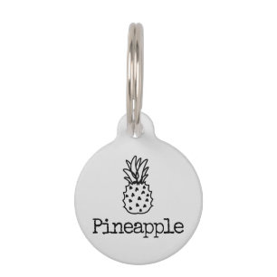 Médaillon Pour Animaux Ananas à fruits tropicaux