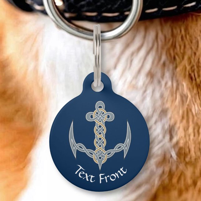 Médaillon Pour Animaux Ancre celtique 1 (Créateur téléchargé)