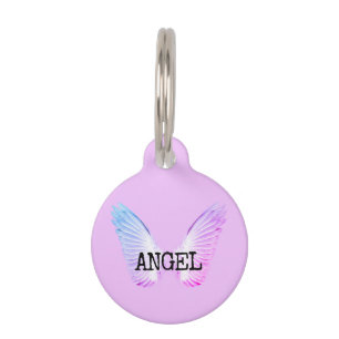 Médaillon Pour Animaux Ange pourpre