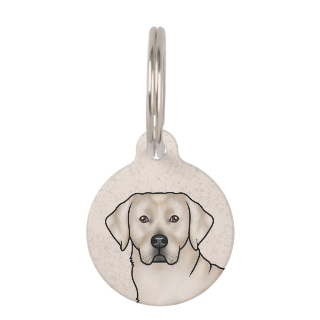 Médaillon Pour Animaux Anglais Cream Labrador Retriever Lab Chien Head (Devant)