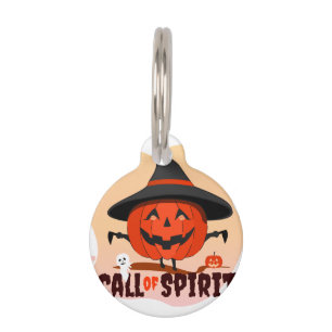 Médaillon Pour Animaux Appel de l'Esprit d'Halloween