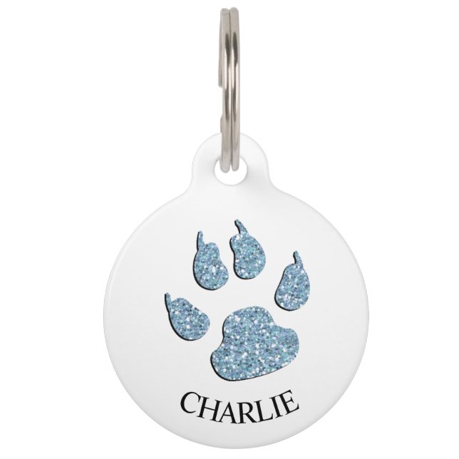 Médaillon Pour Animaux Appelle ma Mère - Message de l'étiquette d'alerte  (Devant)