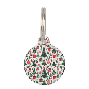 Médaillon Pour Animaux Arbre de Noël, cadeaux, sucre de canne