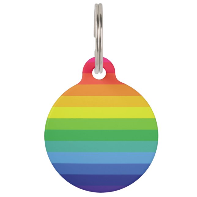 Médaillon Pour Animaux Arc-en-ciel (Devant)