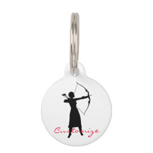 Médaillon Pour Animaux Archer Silhouette Thunder_Cove