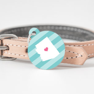Médaillon Pour Animaux Arizona Heart