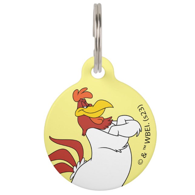 Médaillon Pour Animaux Armoiries de Foghorn Leghorn franchies (Devant)