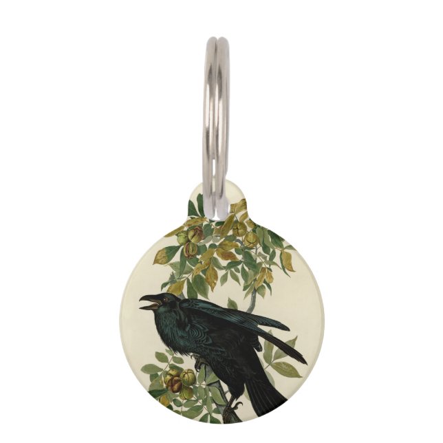 Médaillon Pour Animaux Audubon Raven Oiseau classique (Devant)