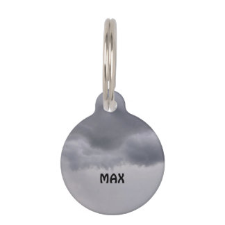 Médaillon Pour Animaux Avant l'orage Arrondi Animaux de compagnie Balise