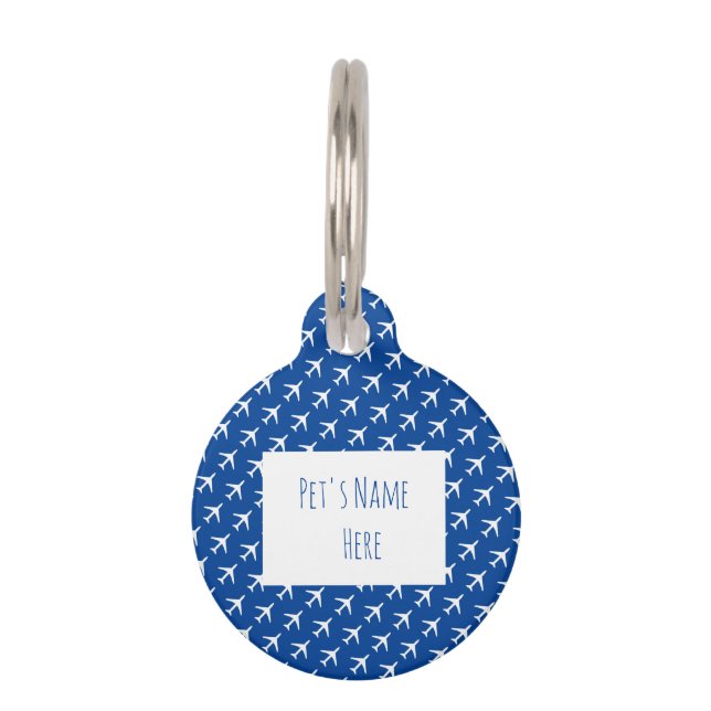 Médaillon Pour Animaux Avion Avion Avion Pilote Volant (Devant)